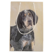 Sac Cadeau Moyen Peinture de linge bluetick - mignon chien original (Dos)