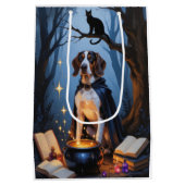 Sac Cadeau Moyen Peinture d'Halloween blanc (Dos)