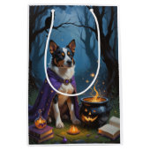 Sac Cadeau Moyen Peinture d'Halloween capricieuse australienne (Devant)