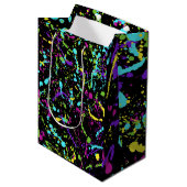 Sac Cadeau Moyen Peinture éclaboussée-Colorée- (Devant Angle)