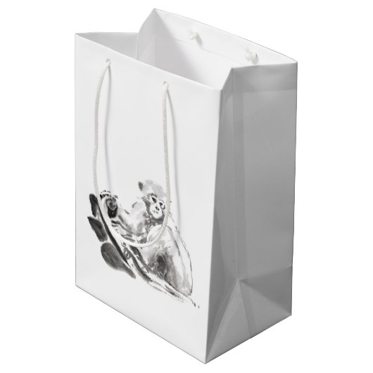 Sac Cadeau Moyen Peinture originale de singe chinois Année 2016 (Dos Angle)