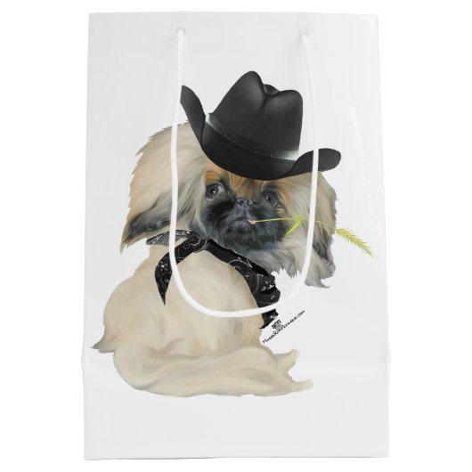 Sac Cadeau Moyen Peke Cowpoke (Dos)