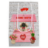 Sac Cadeau Moyen pekingese Chien Valentine's Day Kissing Booth (Dos)