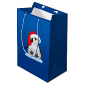 Sac Cadeau Moyen Penguin de Christmas (Devant Angle)