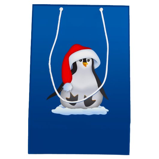 Sac Cadeau Moyen Penguin de Christmas (Dos)