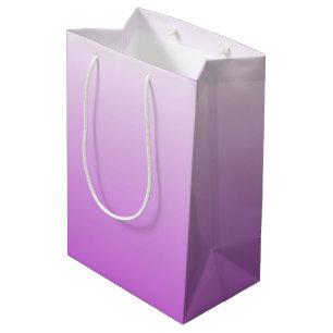 Sac Cadeau Moyen Pente à deux tons ombre lilas violet
