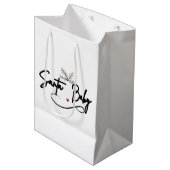 Sac Cadeau Moyen Père Noël Baby - Flirty Holiday Script (Devant Angle)