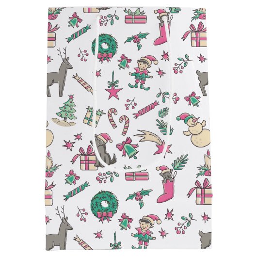 Sac Cadeau Moyen Père Noël Dog Christmas Company (Dos)