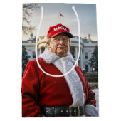 Sac Cadeau Moyen Père Noël Trump (Devant)