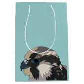 Sac Cadeau Moyen Peregrine Falcon Oiseau Art (Devant)