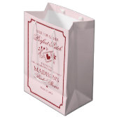 Sac Cadeau Moyen Perfect Match Bridal Shower Bachelorette Favor (Devant Angle)