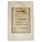 Sac Cadeau Moyen Perles personnalisables, 50e anniversaire de Maria (Devant)