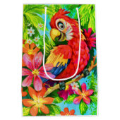 Sac Cadeau Moyen perroquet coloré (Dos)