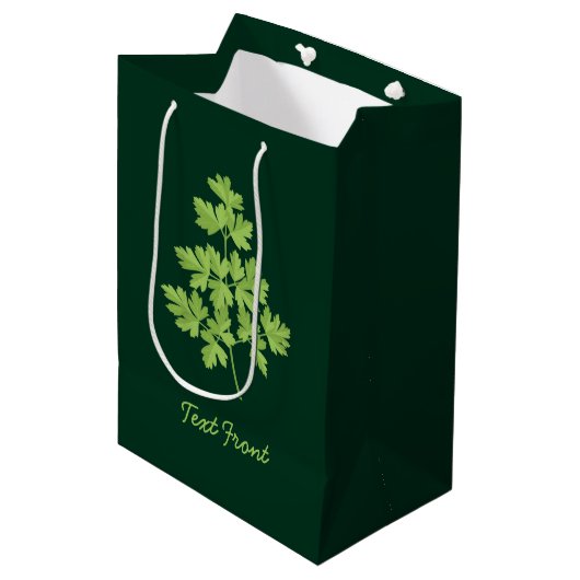 Sac Cadeau Moyen Persil (Devant Angle)