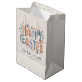 Sac Cadeau Moyen Personalized Happy Easter Gift Bag (Devant Angle)