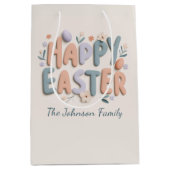 Sac Cadeau Moyen Personalized Happy Easter Gift Bag (Devant)