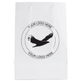 Sac Cadeau Moyen Personalized Logo Custom Business & Corporate  (Dos)