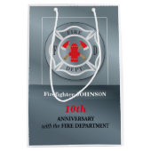 Sac Cadeau Moyen Personnalisable, Anniversaire avec le service d'in (Devant)