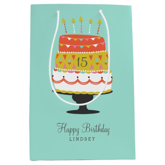 Sac Cadeau Moyen Personnalisé Faire un voeu (Devant)