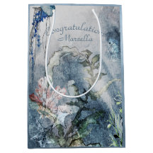 Personnalisé sous le littoral marin