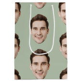 Sac Cadeau Moyen Personnalisé Visage Personnalisé Anniversaire Soir (Dos)