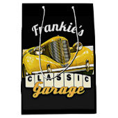 Sac Cadeau Moyen | personnalisé votre garage | classique nommé de (Devant)