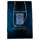 Sac Cadeau Moyen Personnaliser, 10e anniversaire d'Ordination du pr (Devant)