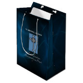 Sac Cadeau Moyen Personnaliser, 10e anniversaire d'Ordination du pr (Devant Angle)
