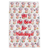 Sac Cadeau Moyen Personnaliser des fêtes des éléphants (Devant)