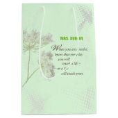 Sac Cadeau Moyen Personnaliser, Merci de jour de reconnaissance de (Devant)