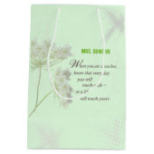 Sac Cadeau Moyen Personnaliser, Merci de jour de reconnaissance de (Dos)