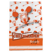 Sac Cadeau Moyen Personnaliser Pom-pom girl orange - Moyen (Dos)