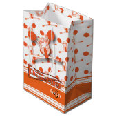 Sac Cadeau Moyen Personnaliser Pom-pom girl orange - Moyen (Dos Angle)