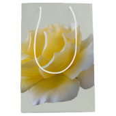 Sac Cadeau Moyen Pétales de rose jaune (Devant)