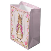 Sac Cadeau Moyen Peter le lapin rose (Dos Angle)