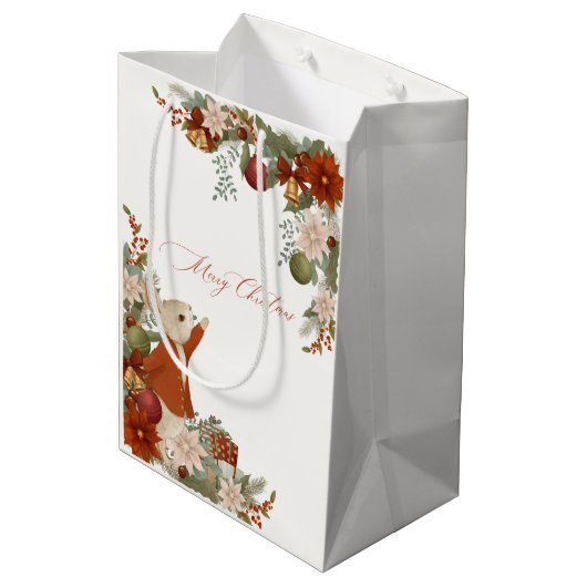 Sac Cadeau Moyen Peter Rabbit Noël (Dos Angle)