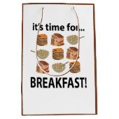 Sac Cadeau Moyen Petit Déjeuner Son Heure De Petit Déjeuner (Devant)