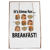 Sac Cadeau Moyen Petit Déjeuner Son Heure De Petit Déjeuner (Dos)