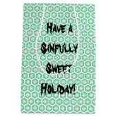 Sac Cadeau Moyen Petit gâteau de crâne de vacances (Dos)