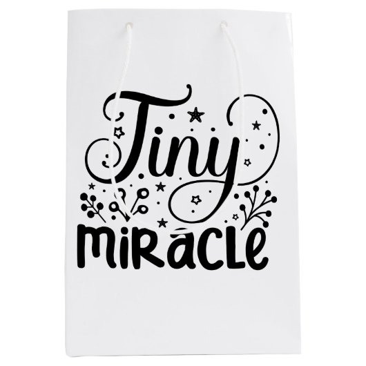 Sac Cadeau Moyen Petit Miracle! (Devant)