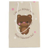 Sac Cadeau Moyen Petit Ours doux (Devant)