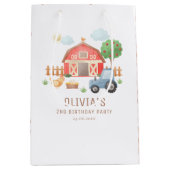 Sac Cadeau Moyen Petits animaux de ferme fête d'anniversaire (Devant)