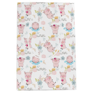 Sac Cadeau Moyen Petits cochons mignons