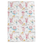 Sac Cadeau Moyen Petits cochons mignons (Dos)