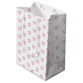 sac cadeau moyen petits coeurs (Dos Angle)