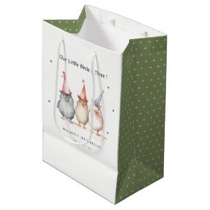 Sac Cadeau Moyen Petits Oiseaux De Soirée N'Importe Quel Anniversai
