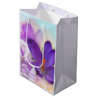 Photo d'un joli Crocus de printemps violet