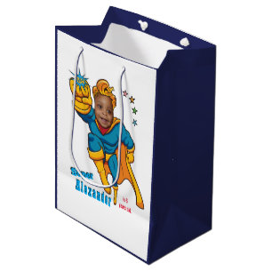 Sac Cadeau Moyen Photo spéciale Superhero Extraordinaire Flying Bir