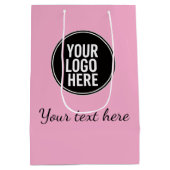 Sac Cadeau Moyen Photo Upload Sticker | Waterproof Square Label  (Dos)