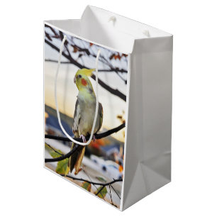 Sac Cadeau Moyen Photographie de profil de Cockatiel